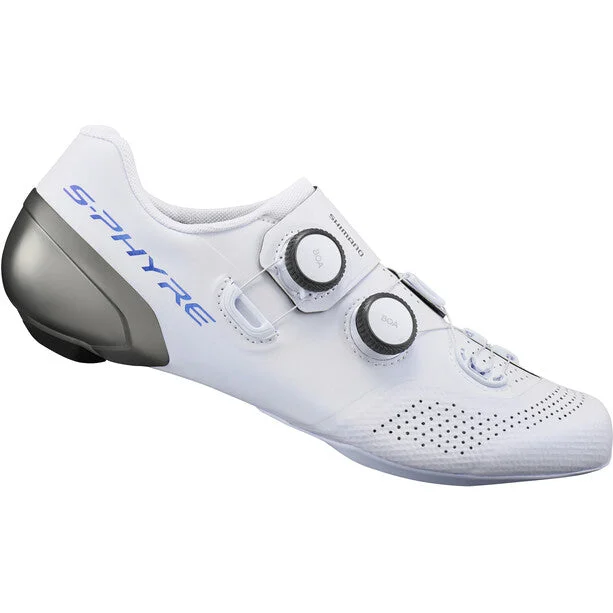 cycling clothing for warm zones-Shimano RC902 Sphyre Road Shoe - White