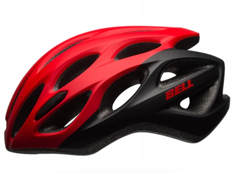 Bicycle helmet celebrity endorsed-Bell Draft Road Helmet - Matt Red-Black