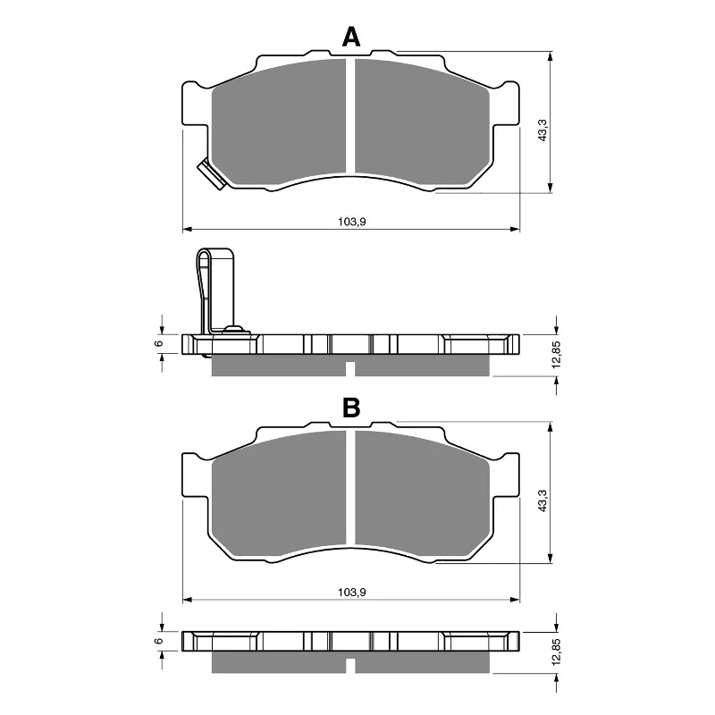 GOLDfren Brake Pads - K5 Off-Road Racing (PBPR411)