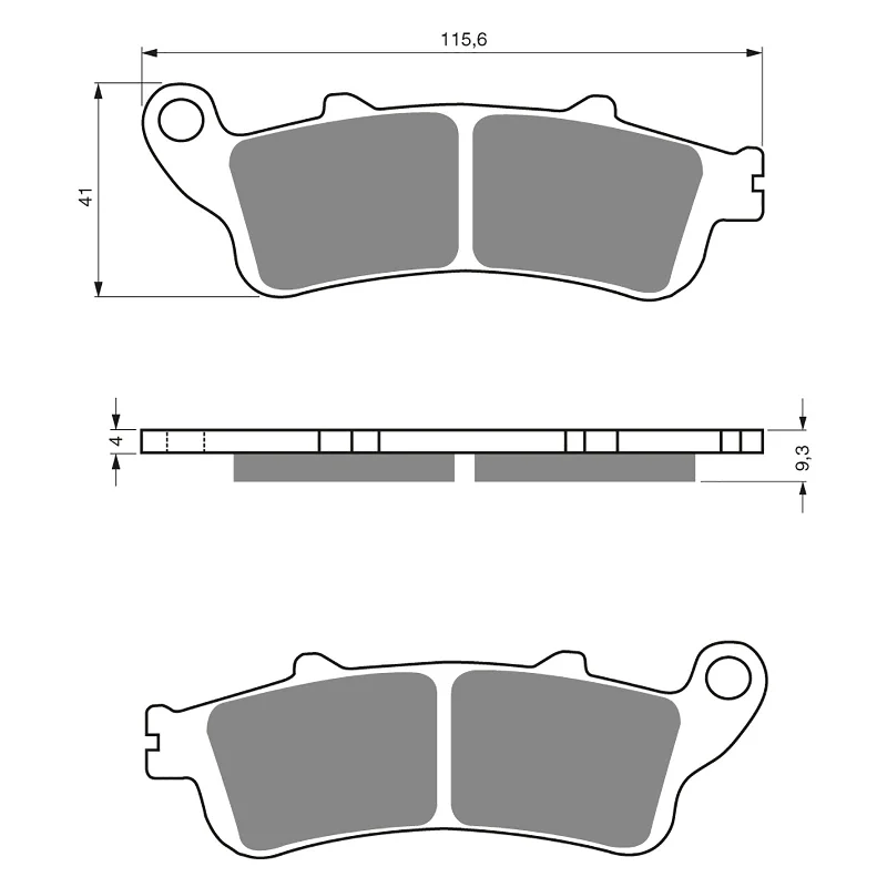 GOLDfren Brake Pads - S3 Sintered Sports (PBPH266)