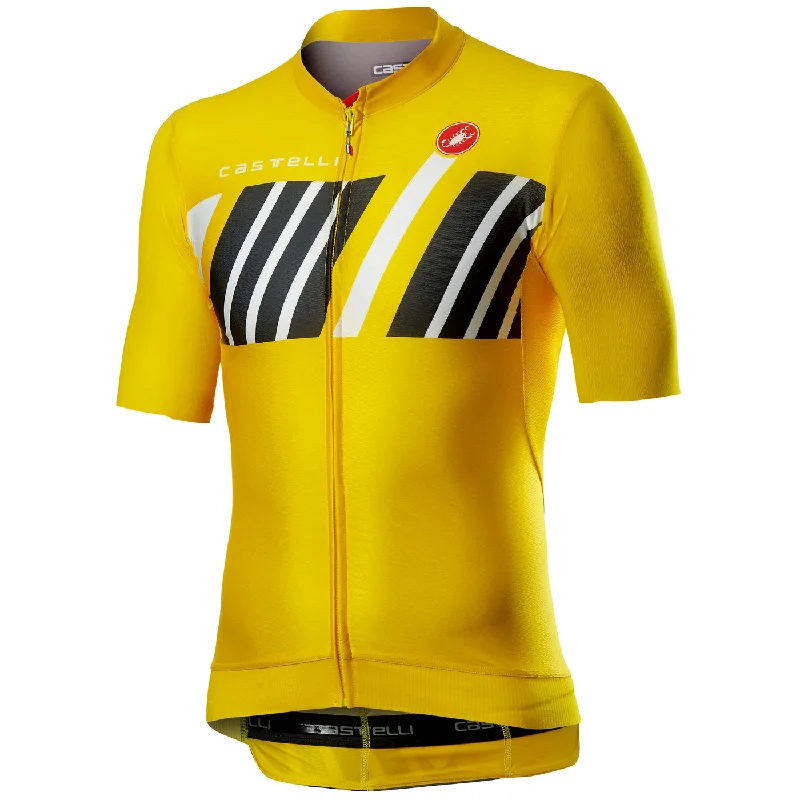 cycling clothing with soft fit-Maglia Castelli Hors Categorie - Giallo