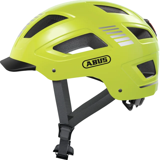 Bicycle helmet hard exterior-Abus Hyban 2.0 City Helmet - Signal Yellow