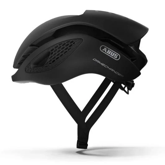 Bicycle helmet breathability test-Abus GameChanger Road Helmet - Velvet Black