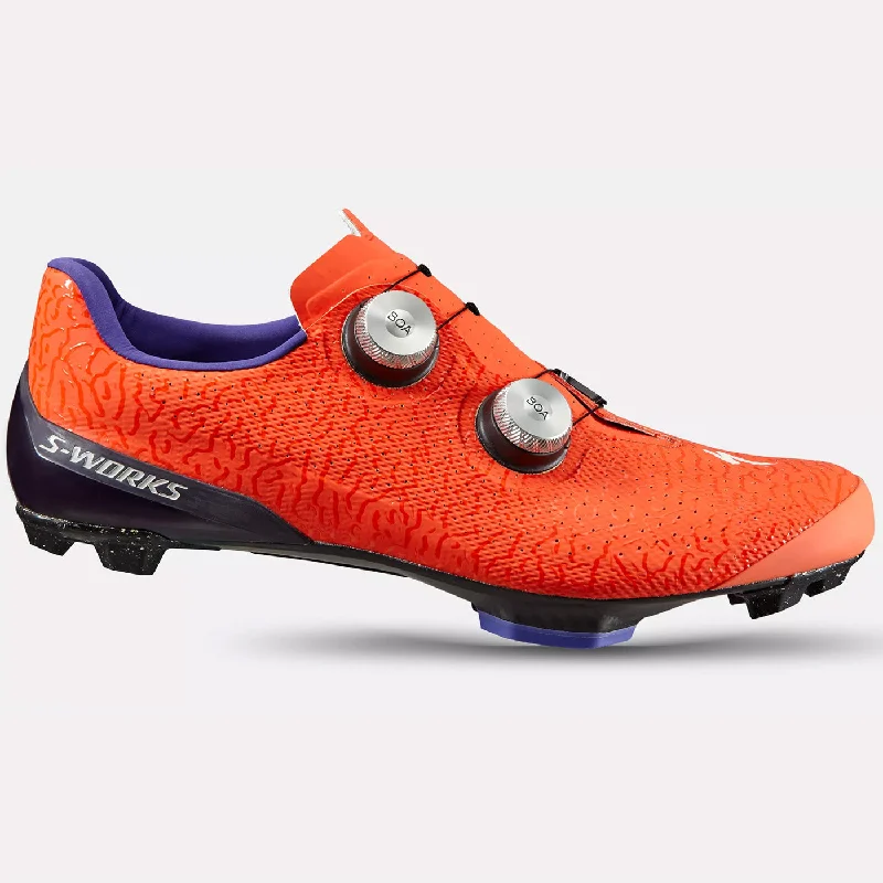 cycling clothing for gusty days-Scarpe mtb Specialized S-Works Recon SL - Arancio