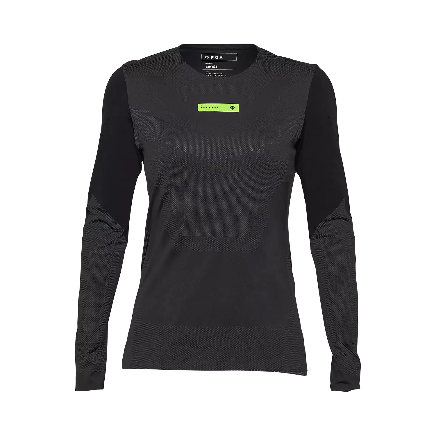 cycling clothing for tough gravel-Fox Racing Rawtec Long Sleeve MTB Jersey - Womens - Black