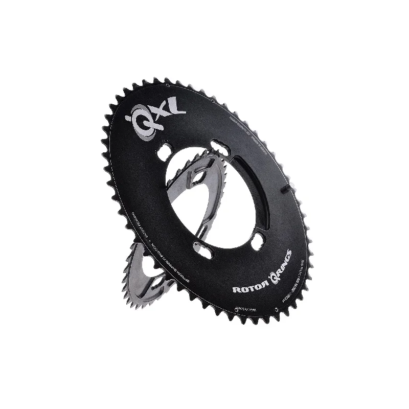 Bicycle chainring guard alignment-Rotor QXL Inner Chainring for 4 Bolt Shimano Cranks