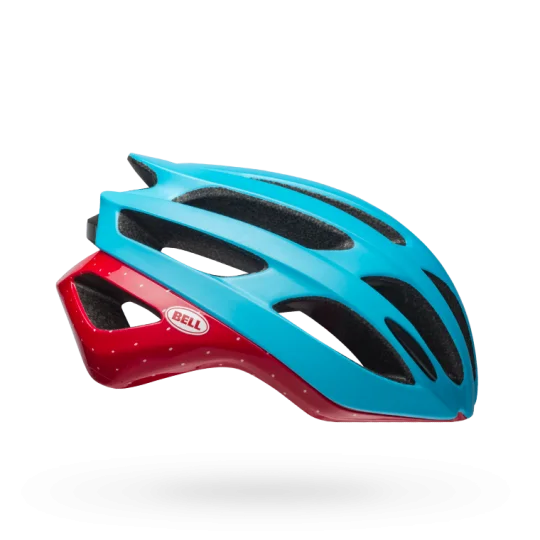 Bicycle helmet durability test-Bell Falcon MIPS Road Helmet - Virago Matt Gloss White-Blue-Raspberry - 2019