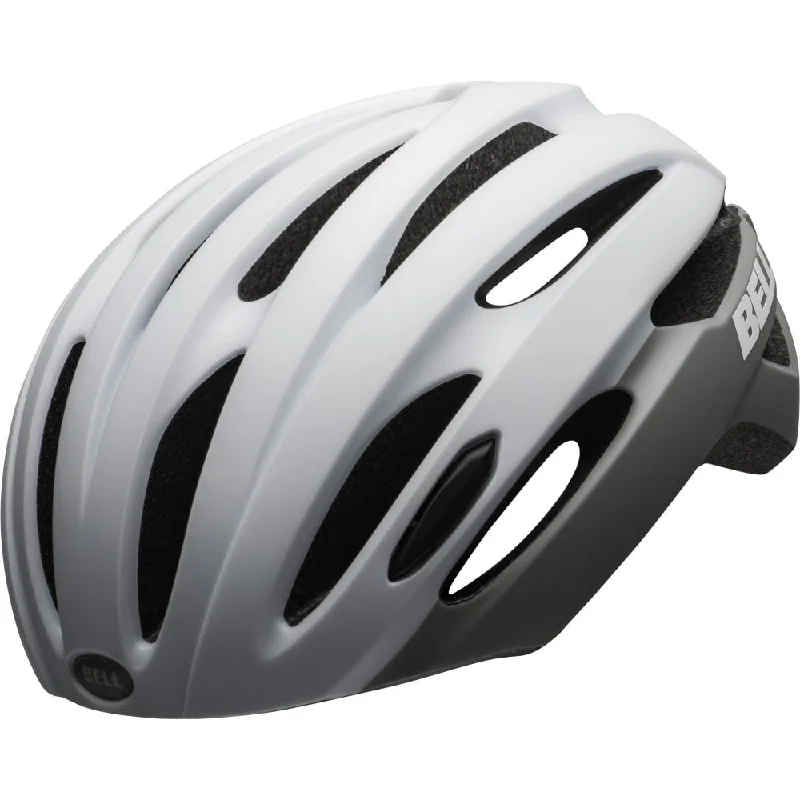 Bicycle helmet road guide-Bell Avenue LED MIPS Road Helmet - Matt Gloss White-Gray