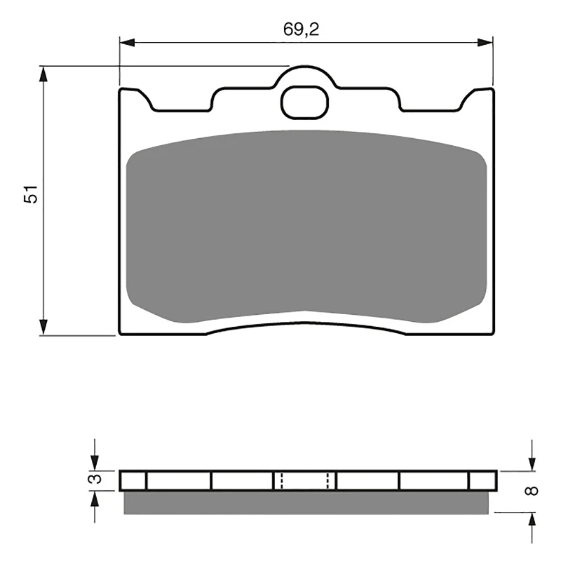 GOLDfren Brake Pads - S3 Sintered Sports (PBPH275)