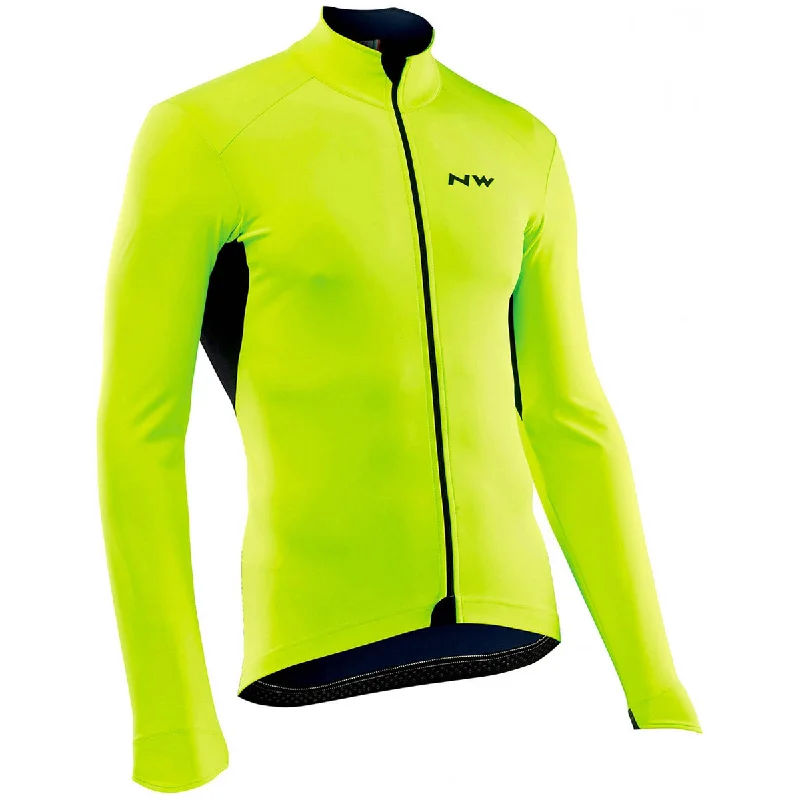 custom-fit cycling clothing online-Giubbino Northwave Ghost H2O - Giallo fluo