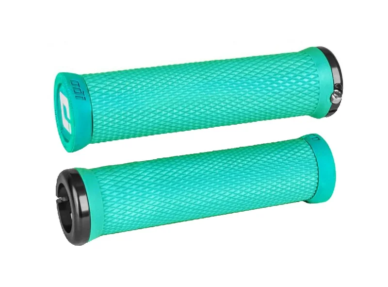 yellow sprint bicycle grips-ODI Elite Motion Lock-On Grips - Mint