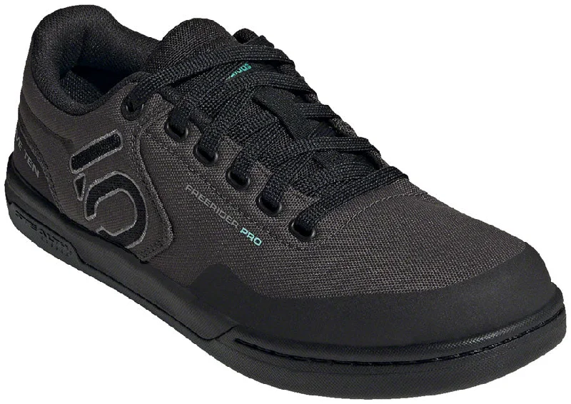 cycling clothing with breeze resistance-Five Ten Five Ten Freerider Pro Canvas Flat Shoe - Men's, DGH Solid Grey/Core Black/Grey Three