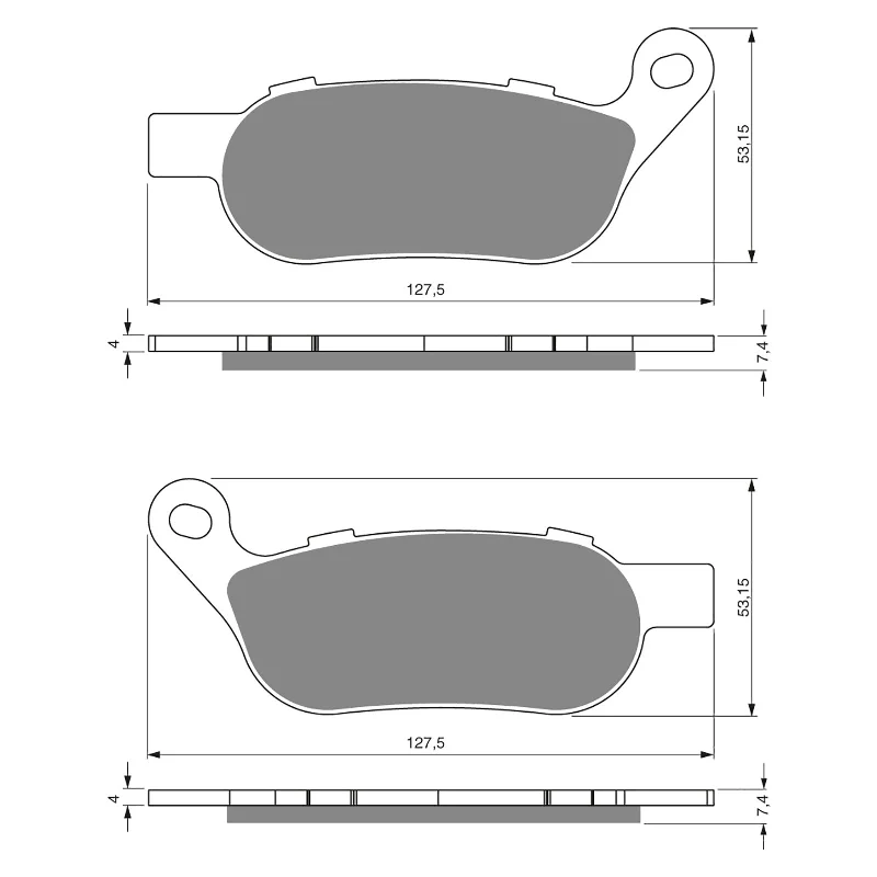 GOLDfren Brake Pads - S3 Sintered Sports (PBPH399)