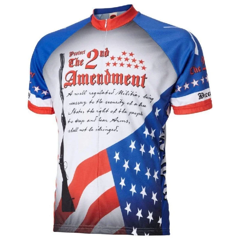 cycling clothing with plush fabric-Men's 2nd Amendment Road Bike Jersey