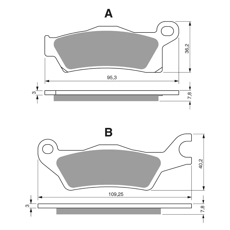 GOLDfren Brake Pads - K1 Sintered Off-Road