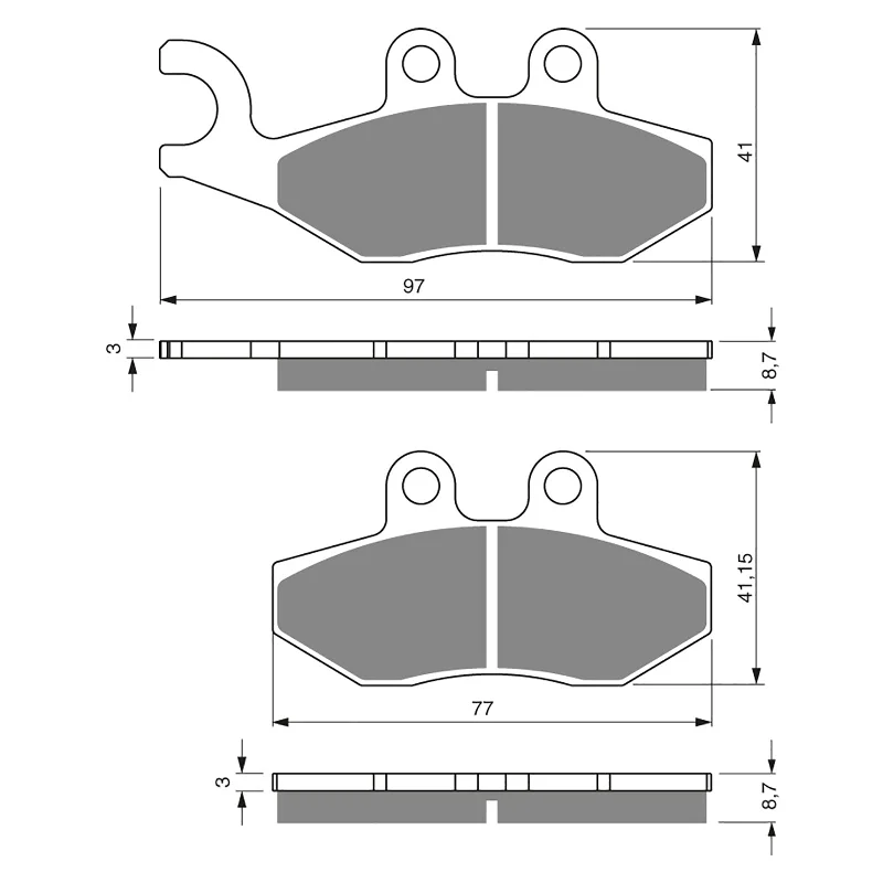 GOLDfren Brake Pads - S3 Sintered Sports