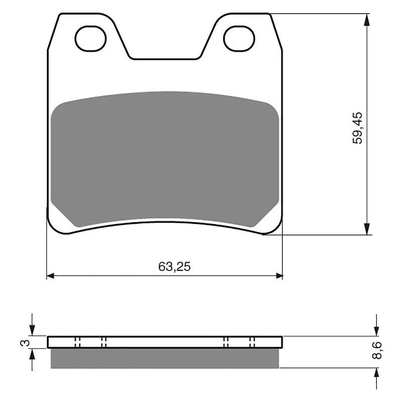 GOLDfren Brake Pads - S3 Sintered Sports (PBPH308)