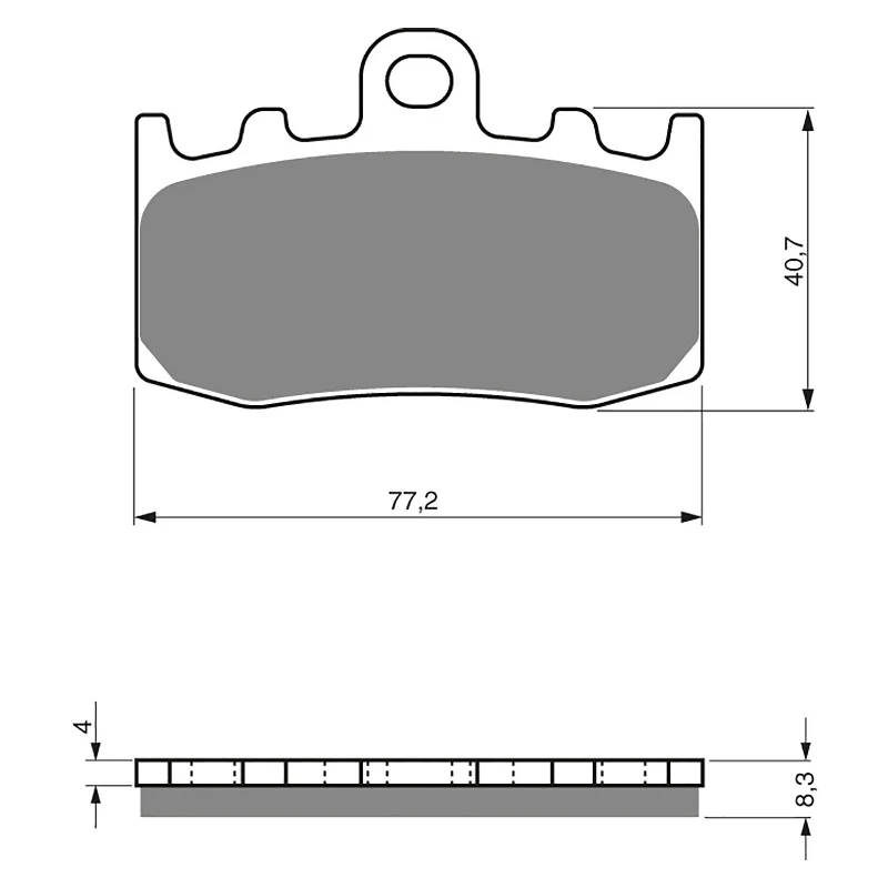 GOLDfren Brake Pads - S3 Sintered Sports (PBPH299)