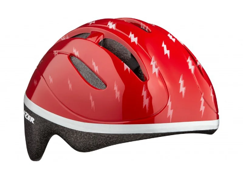 Bicycle helmet universal safety-Lazer Bob Kids Helmet - Red flash - Red Flash