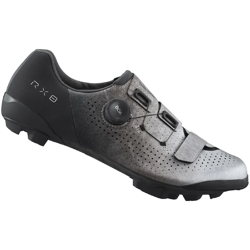 cycling clothing for wild weather-Scarpe mtb Shimano RX801 - Argento