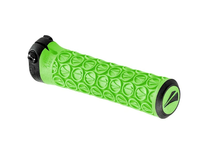 thin polished bicycle grips-SDG Slater Jr Lock-On Grips - Neon Green