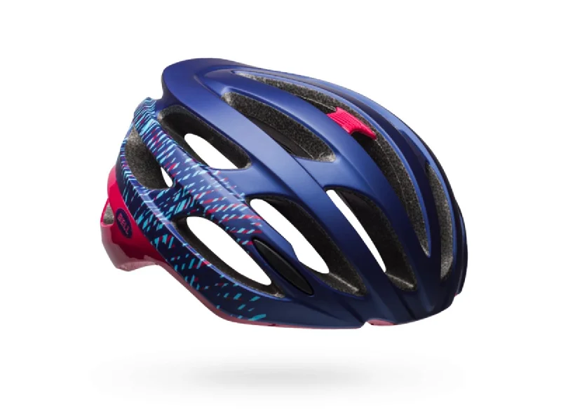 Bicycle helmet user guide-Bell Falcon MIPS Joy Ride Road Helmet - Womens - Matt Navy-Cherry Fibers