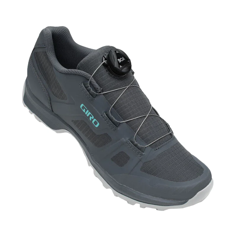 cycling clothing with warm layers-Giro Gauge BOA MTB Shoe - Womens - Portaro Gray