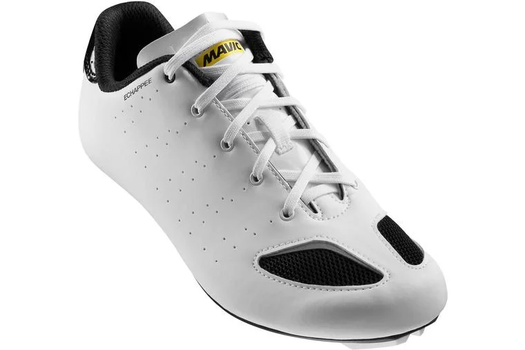 cycling clothing with sharp fit-Mavic Echappée Road Shoe - Womens - White-Black