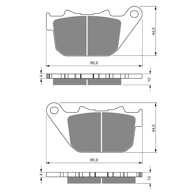 GOLDfren Brake Pads - S3 Sintered Sports (PBPH339)