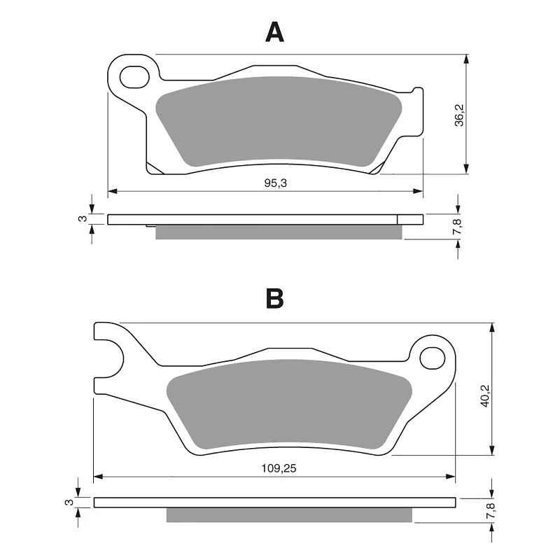 GOLDfren Brake Pads - K1 Sintered Off-Road