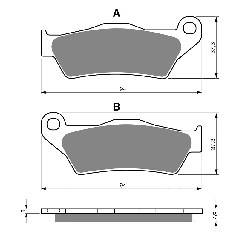 GOLDfren Brake Pads - K5 Off-Road Racing (PBPR114)