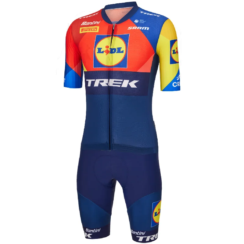 cycling clothing with pliable panels-Body Santini Lidl Trek 2025 Aero Roadsuit