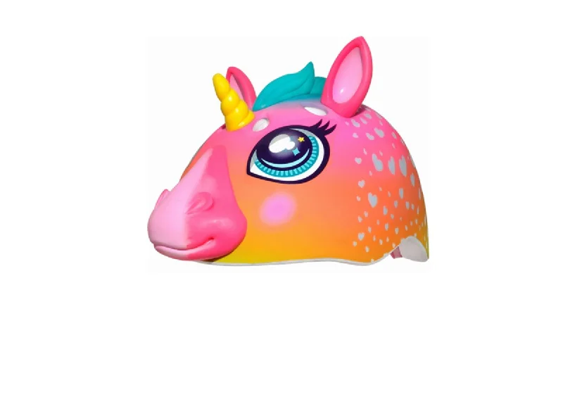 Bicycle helmet ID holder-C.Preme Raskullz Child Safety Helmet - 5 Plus - Super Rainbow Corn Hair