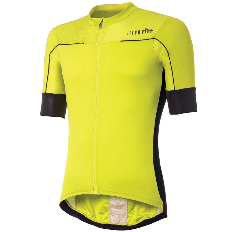 cycling clothing with firm bands-Maglia Rh+ Lapse - Giallo nero