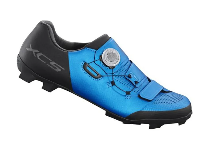 cycling clothing with draft shield-Shimano XC502 SPD MTB Shoe - Blue - 2022