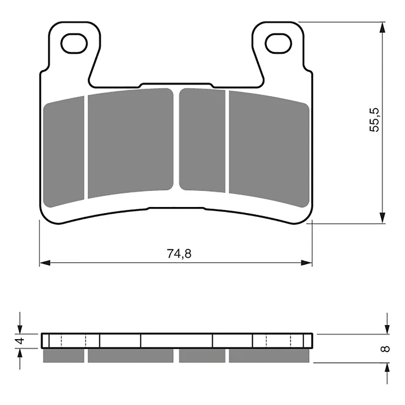 GOLDfren Brake Pads - S3 Sintered Sports (PBPH273)