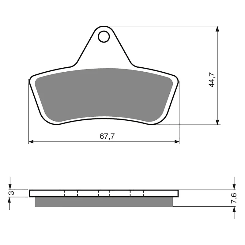 GOLDfren Brake Pads - K5 Off-Road Racing (PBPR258)