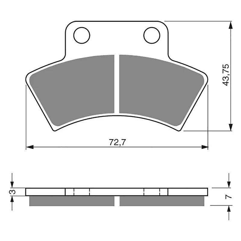 GOLDfren Brake Pads - K5 Off-Road Racing (PBPR201)