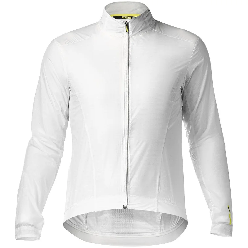 cycling clothing with vivid stripes-Mantellina Mavic Essential Wind -  Bianco