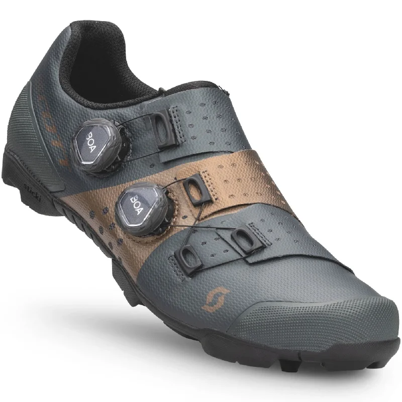 cycling clothing with solid grip-Scarpe mtb Scott RC Python - Grigio