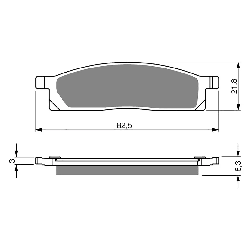 GOLDfren Brake Pads - K5 Off-Road Racing (PBPR163)