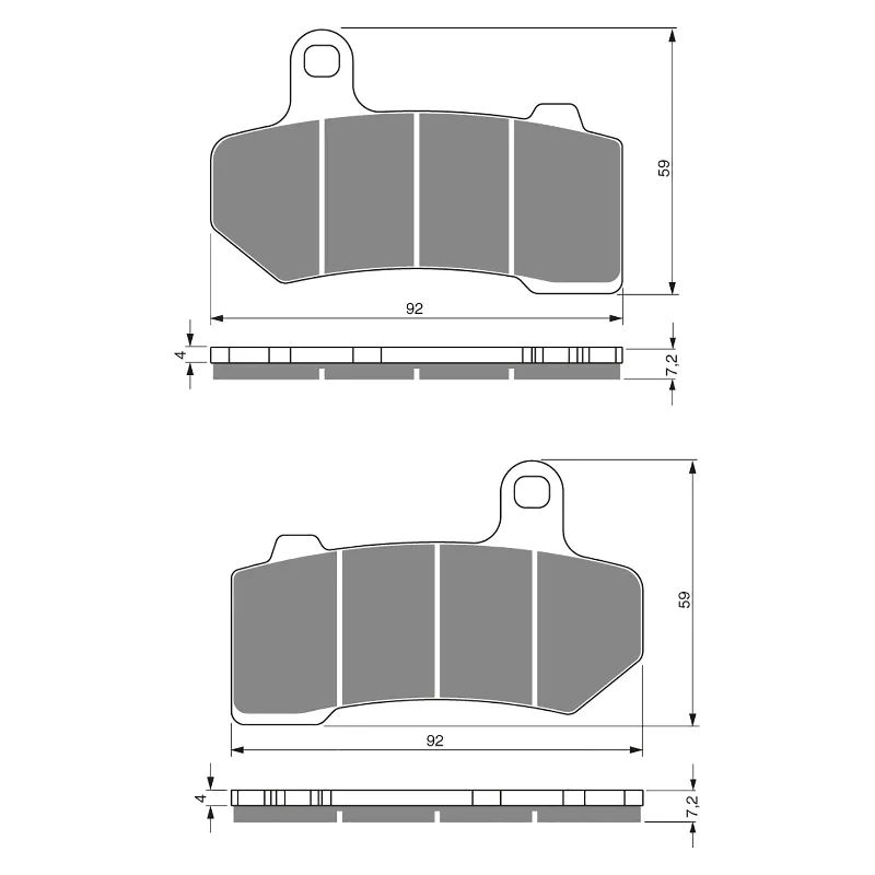 GOLDfren Brake Pads - S3 Sintered Sports (PBPH353)