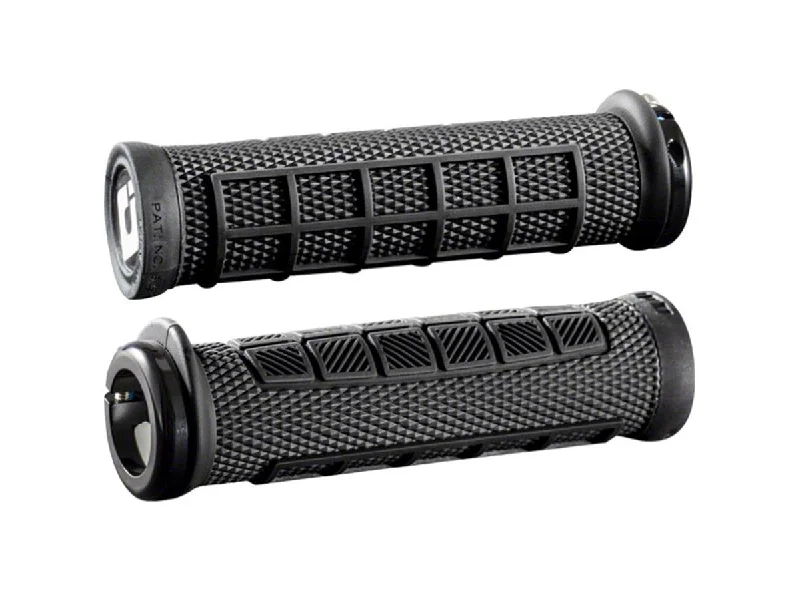 red training bicycle grips-ODI Elite Pro Lock-On Bonus Pack MTB Grips - Black