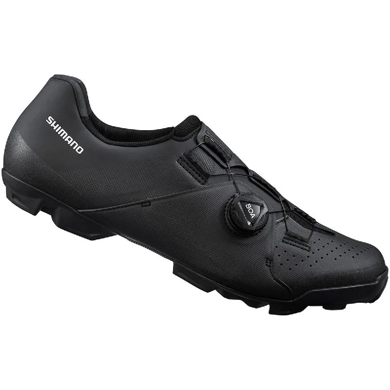 cycling clothing for downhill biking-Scarpe Shimano XC3 Wide - Nero