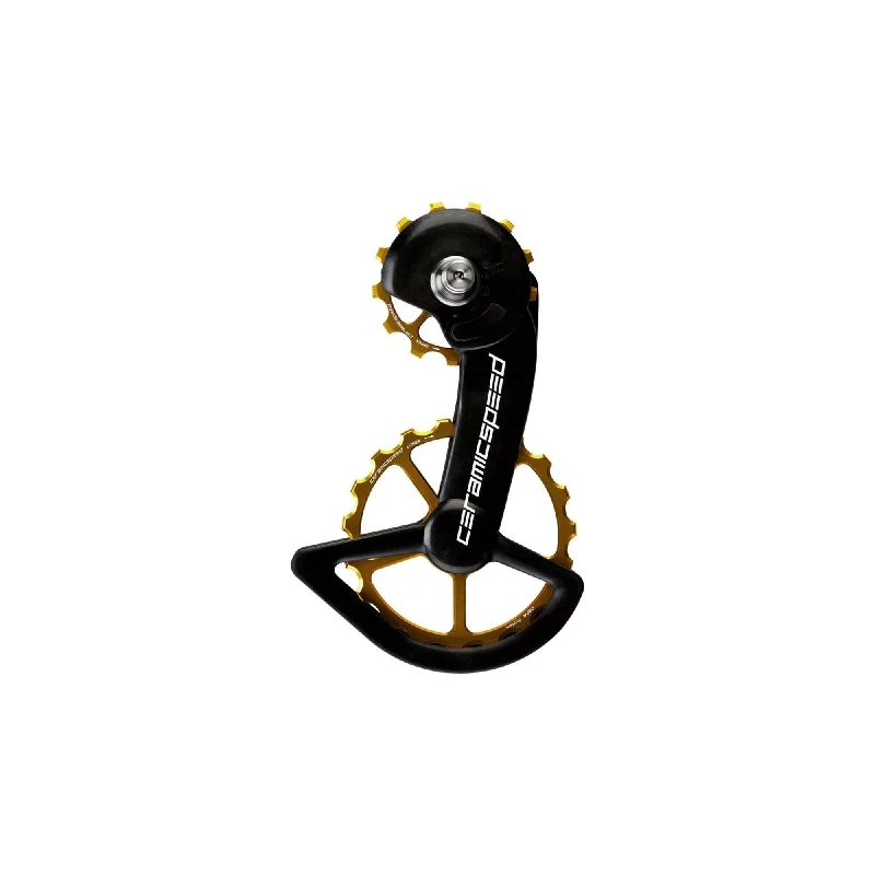 BMX bike pedal toe clip guard-CeramicSpeed Oversized Ceramic Pulley Wheel System - Limited Gold - Shimano Dura-Ace 9100