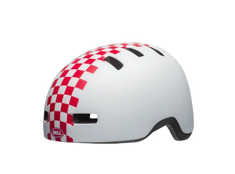 Bicycle helmet store pickup-Bell Lil Ripper Child Helmet - Matt White-Pink Checkers - 2019