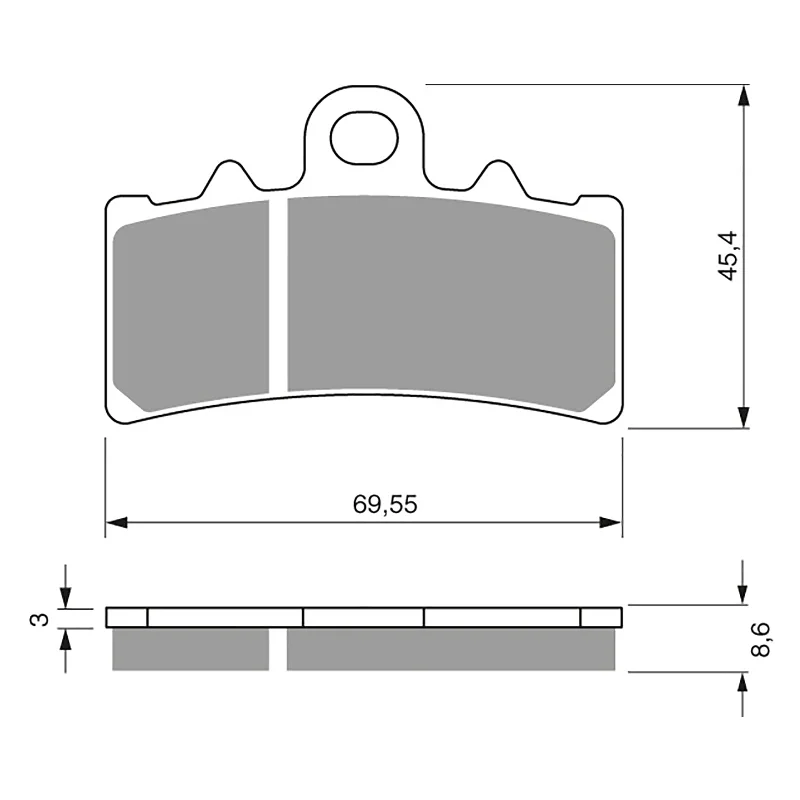 GOLDfren Brake Pads - S3 Sintered Sports (PBPH439)