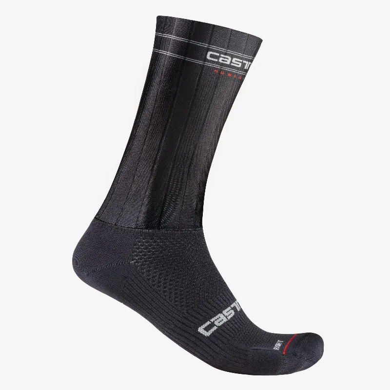 cycling clothing with free fit-Calze Castelli Fast Feet 3 - Nero