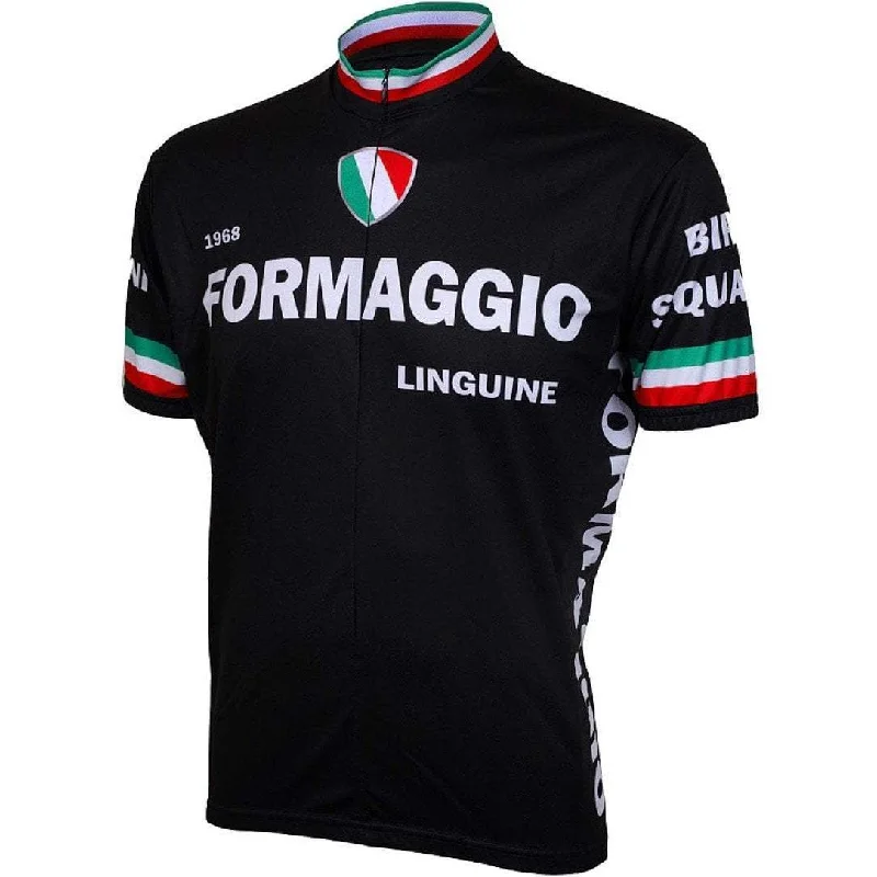 cycling clothing with hidden pockets-Men's Formaggio 1968 Retro Road Bike Jersey