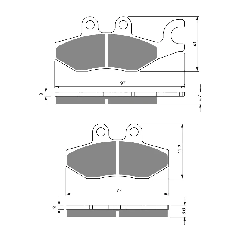 GOLDfren Brake Pads - S3 Sintered Sports